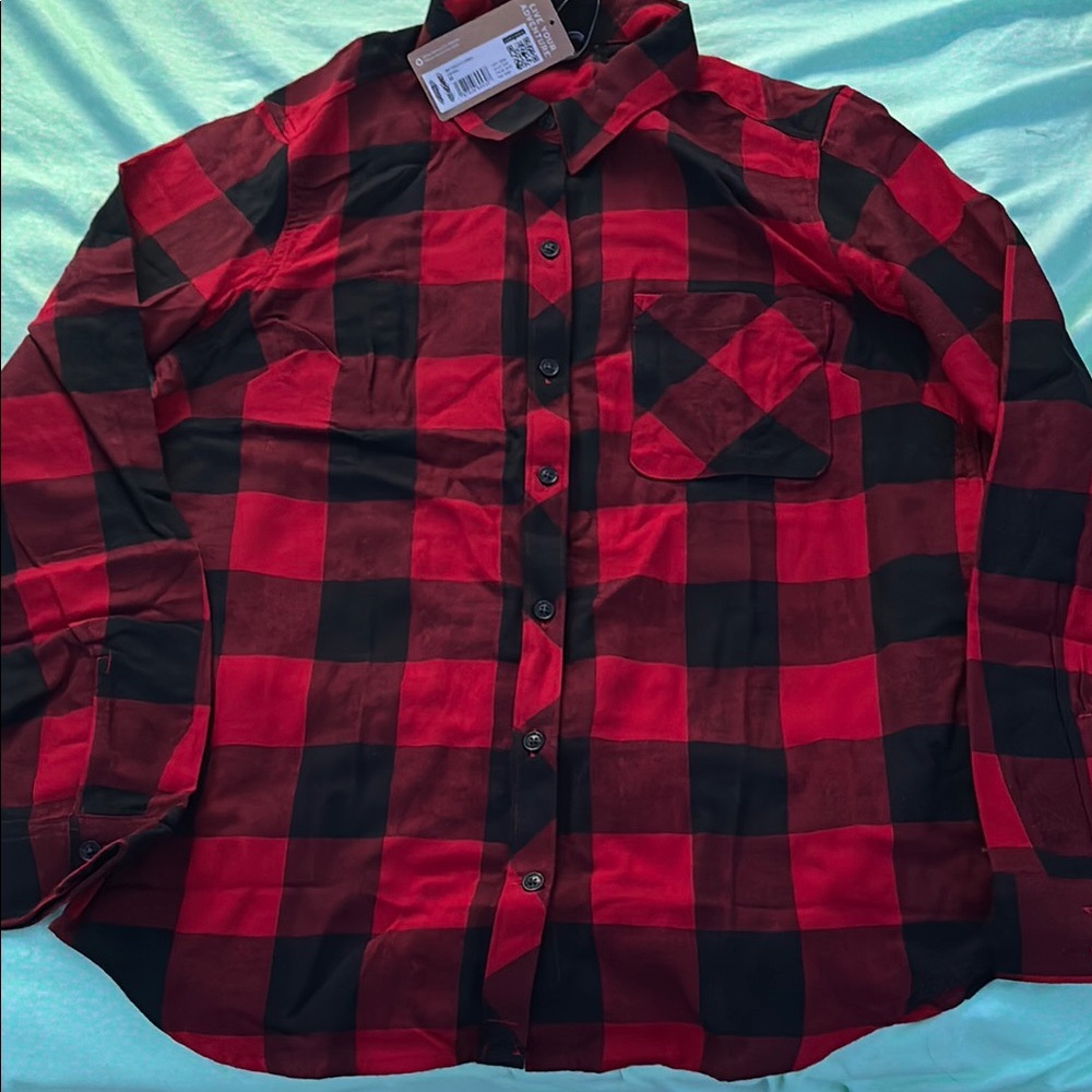 Red and Black Plaid Men's Shirt